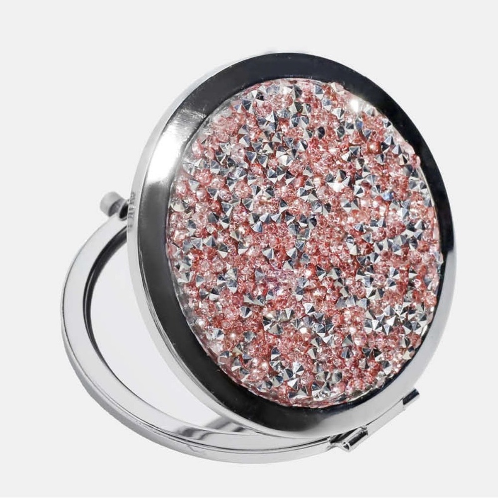 Silver and Pink Cosmetic Mirror